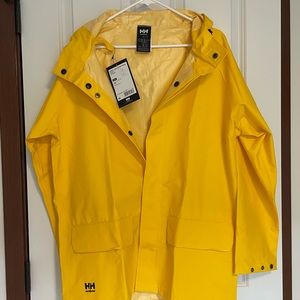 Helly Hansen Workwear Rain Jacket.  Yellow.  Size M.